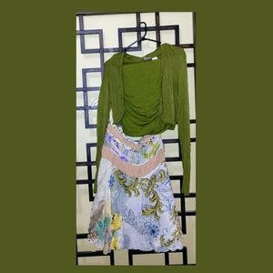 2 PIECE SET tube top and cropped cacoon